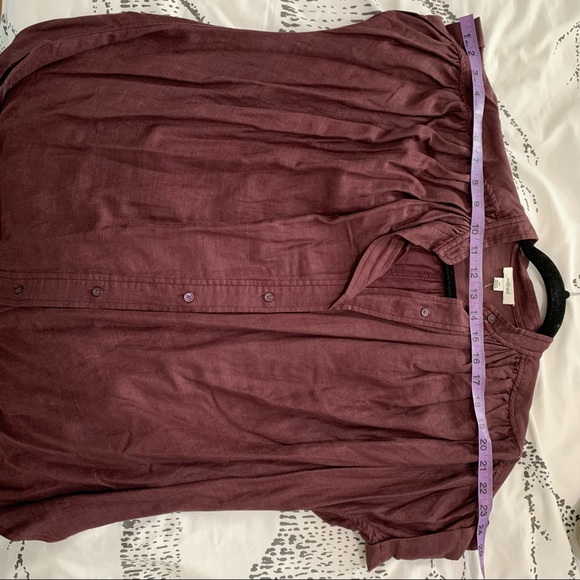 LIKE NEW WILFRED BERTILLION LINEN BLEND BLOUSE - Picture 8 of 8